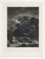 Landscape with Waterfall
