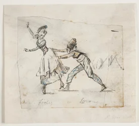 Anine Frölich and Pierre Jean Laurent in a scene from Galeotti