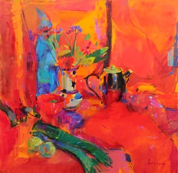 Red Still Life, 2021