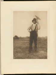 Haymaker with Rake. Norfolk.