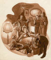 1950s domestic scene