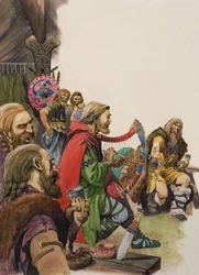 Alfred Disguised as a Minstrel in the Camp of King Guthrum