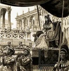 Cleopatra Being Carried on a Litter