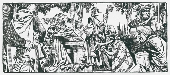 King John Signing Magna Carta at Runnymede