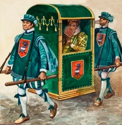 Lady in a Sedan Chair