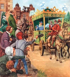 Queen Elizabeth I visiting a country house