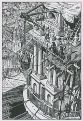 Sir Christopher Wren inspecting progress on the dome