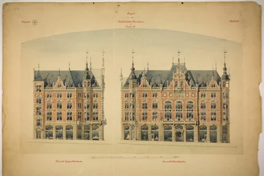 Rathskeller Neubau, Halle (Saale), Saxony-Anhalt, Germany, Elevations