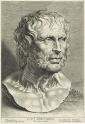 Bust of Seneca, engraved by Lucas Vorsterman
