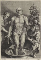 The Death of Seneca, engraved by Alexander Voet II