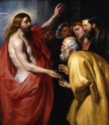 Christ Gives Saint Peter the Keys to Heaven