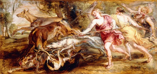 Diana and Her Nymphs Hunting (a modello)