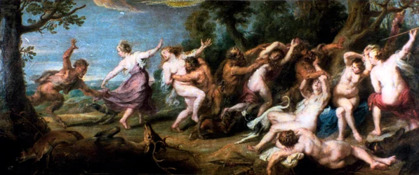 Diana and her Nymphs Surprised by the Fauns