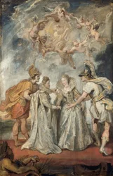 The Family Connection Between France and Spain (Sketch for the Medici Cycle)