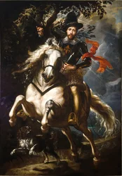 Portrait of Giò Carlo Doria on horseback