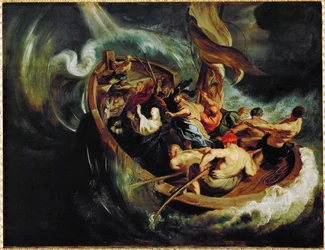 Saint Walburga and the Miracle of the Ship