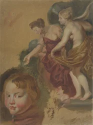 Study Sheet with Maria dei Medici