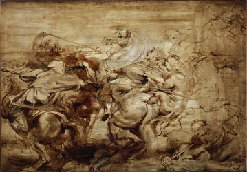 Study for the lion hunt