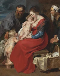 The Holy Family with Saints Elizabeth and John the Baptist