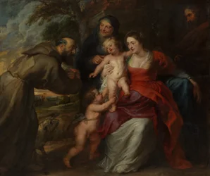 The Holy Family with Saints Francis and Anne and the Infant Saint John the Baptist