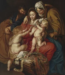 The Holy Family with St. Elizabeth, St. John, and a Dove