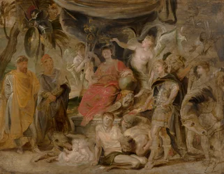 The Triumph of Rome: The Youthful Emperor Constantine Honouring Rome