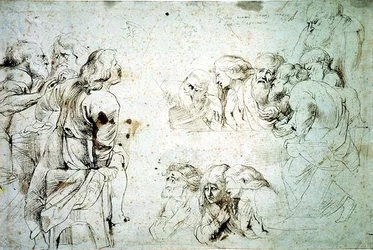 Three Groups of Apostles at the Last Supper