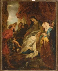 Tomyris Ordering the Head of Cyrus to Be Immersed in a Basin of Blood (Herodotus, Histories, I, 214)