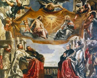 Trinity adored by Gonzaga family