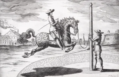A Horse en Capriole from New Treatise for Breeding Horses, engraved by the artist