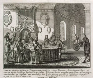 Conclusion of the Peace Treaty of Nystad on 20th August 1721