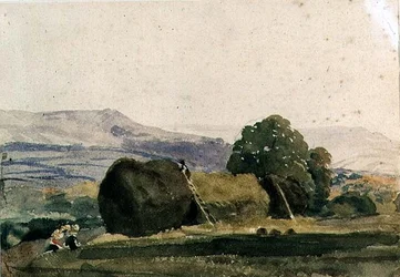 Landscape with Haystacks