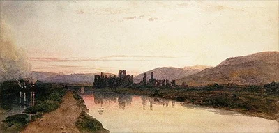 Neath Abbey, Glamorganshire, Evening