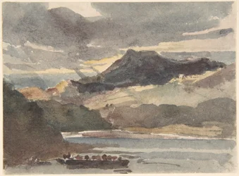 Study for “The Ferry” - Snowdon from Llyn Padran, North Wales