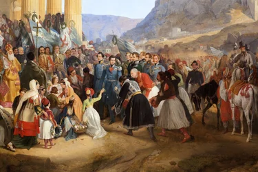 The Entrance of King Othon I of Greece (1815-1876) to Athens