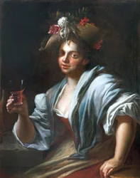 Girl with the Wine Glass