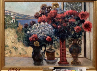 Flowers Against the Sea