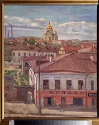 View of Moscow. Painting by Pyotr Ivanovich Petrovichev
