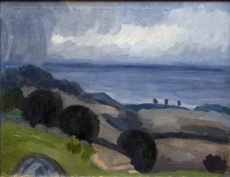 Crimean Landscape. Rain