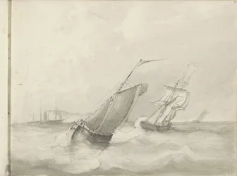 Sailing Ships at Sea