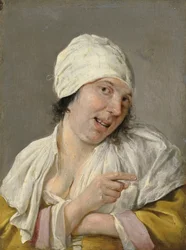 Sight: A Young Woman Pointing (from the series Personifications of the Five Senses)