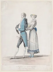 Anglais en Habit Habille, from Collections de Costumes dessinés