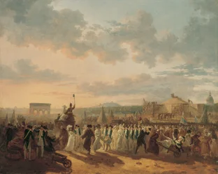 Preparations for the Fete de la Federation, 14th July 1790