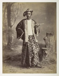A Burmese man, from Views of Burma