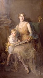 Portrait of Helen, wife of the 8th Duke of Northumberland and Lord Geoffrey Percy