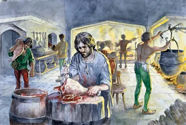 Kitchen in the Middle Ages, 14th Century, c. 1990-2010