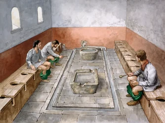 Roman latrine, 2nd century, c. 1990-2010