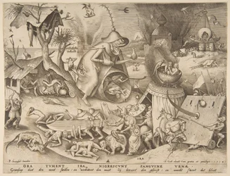 Anger, from the series The Seven Deadly Sins, 1558