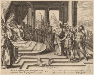Saint Stephen before the Council