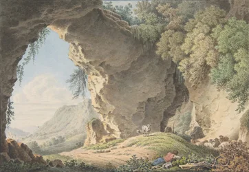 Rocky Landscape with Sleeping Shepherd, 1817